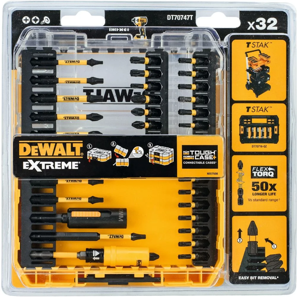 DeWALT DT70747T-QZ 32pcs. FlexTORQ Screwdriving Set | TGTOOLS COMPANY ...